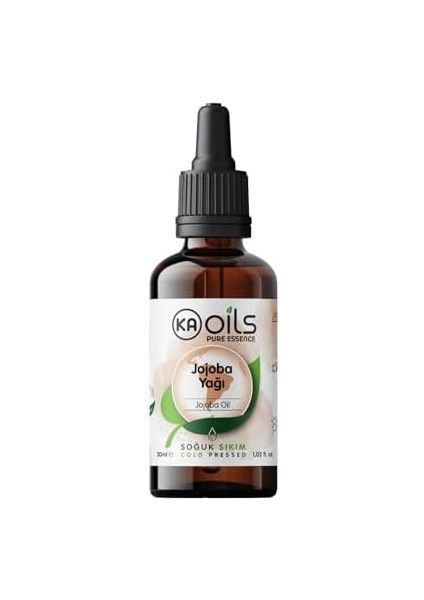 Kaoils Jojoba Yağı 30 ml - Doğal ve Saf Soğuk Sıkım | Simmondsia Chinensis Oil | Kokusuz Form - Aromaterapi Masaj Yağı, Cilt ve Saç Bakımı Için Ideal modelleri