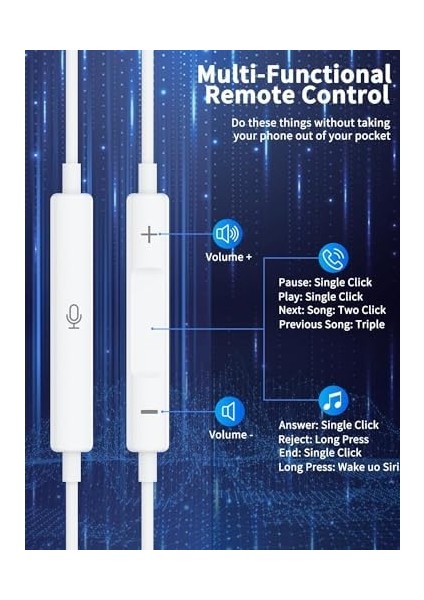 Tak Çalıştır Lightning Uçlu Mikrofonlu Kulaklık 13 Serisine Kadar Destek 11 ve 12 Uyumlu Lightning Earpods Kulaklık modelleri