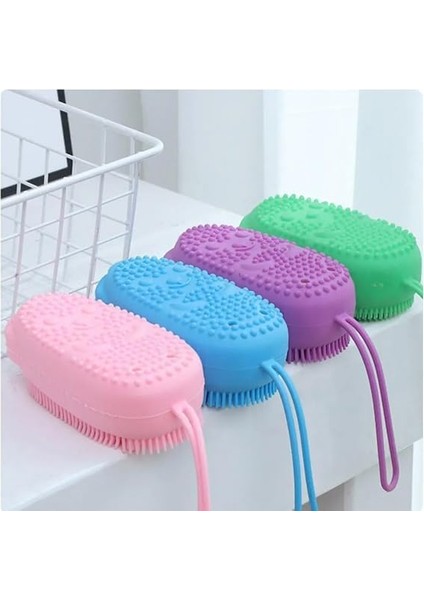 Ankanorm Süngerli Silikon Banyo Kesesi, Silikon Peeling Lifi, Köpürtücü Silikon Banyo Kese modelleri