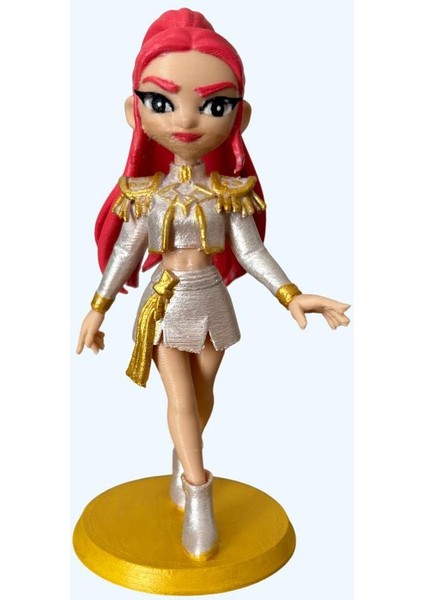 Kpop Gold Mira – El Boyama 3D Koleksiyon Figürü | Parlak Altın Dokulu Seri | Diamond Hunters Tarzı