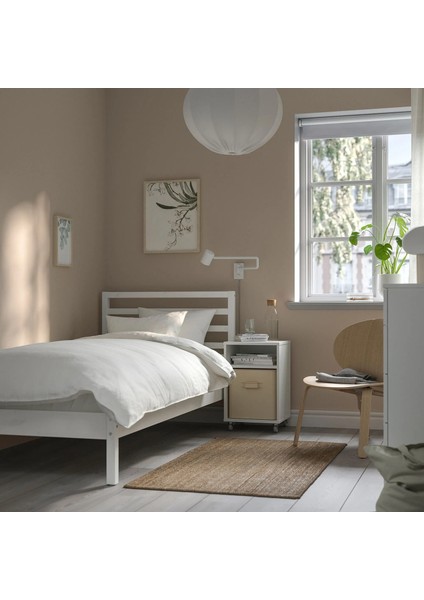 Tarva / Lönset Tek Kişilik Karyola Beyaz Vernikli 90 x 200 cm modelleri