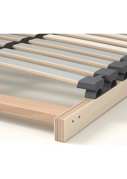 Tarva / Lönset Tek Kişilik Karyola Beyaz Vernikli 90 x 200 cm fırsatları