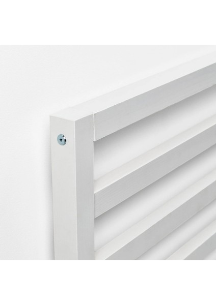 Tarva / Lönset Tek Kişilik Karyola Beyaz Vernikli 90 x 200 cm