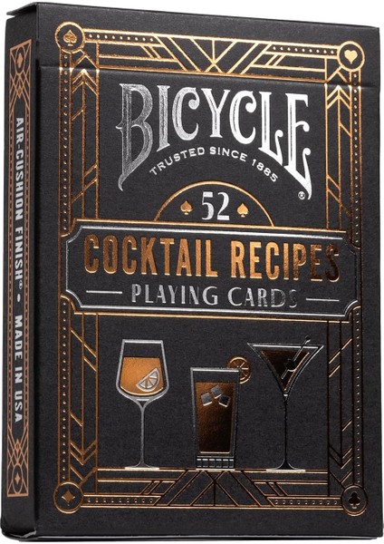 Kokteyl Oyun Kartları, Eski Moda, Margarita, Moskova Katırı, Daiquiri ve Mojito Kokteyl Tarifleri, 1 Güverte Içeren 52 Kokteyl Tarifi Içerir