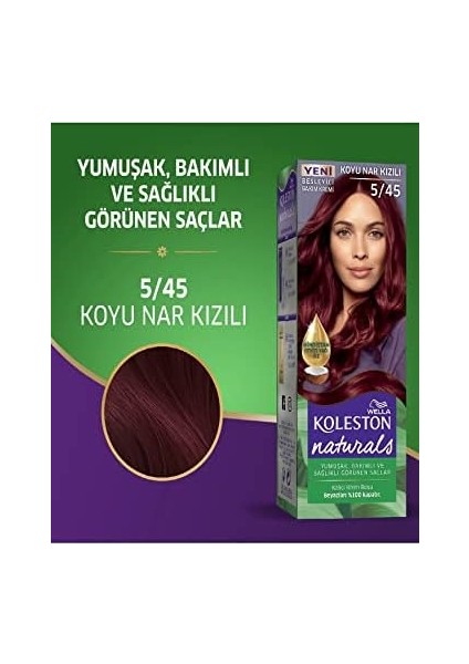 Naturals Koyu Nar Kızılı 5/45 modelleri