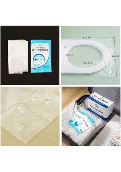 Örtüsü Tek Kullanımlık Klozet Poşeti Klozet Kapak Örtüsü Dispenseri 50 Adet modelleri