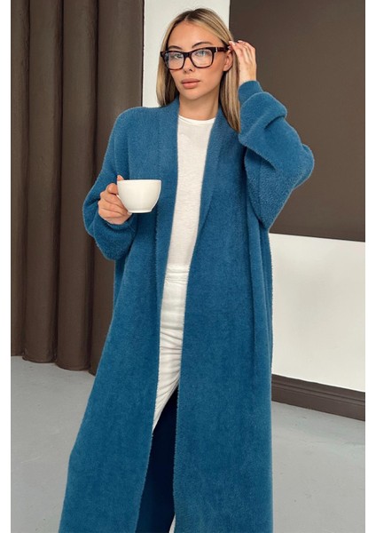 Uzun Salaş Triko Hırka Petrol 8245 modelleri