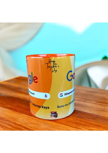 Isim Yazılabilir Öğretmenler Günü Hediyelik Kupa- Öğretmene Hediyeliktasarım Renkli Porselen Kupa fırsatları