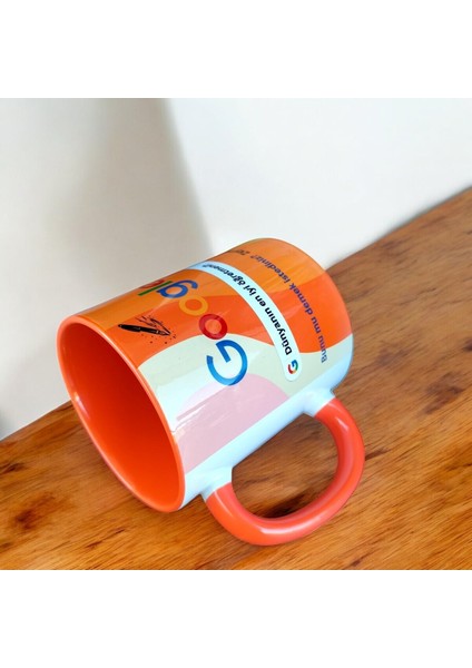 Isim Yazılabilir Öğretmenler Günü Hediyelik Kupa- Öğretmene Hediyeliktasarım Renkli Porselen Kupa indirimleri