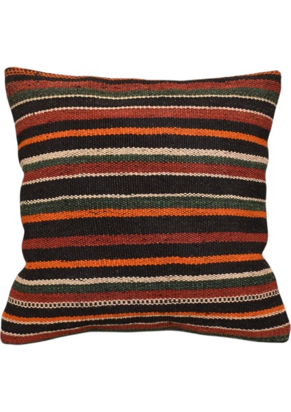 Yeni El Dokuma Dekoratif Kilim Kırlent Yastık Kılıfı 6495