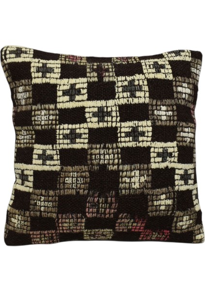 Yeni El Dokuma Dekoratif Kilim Kırlent Yastık Kılıfı 6504