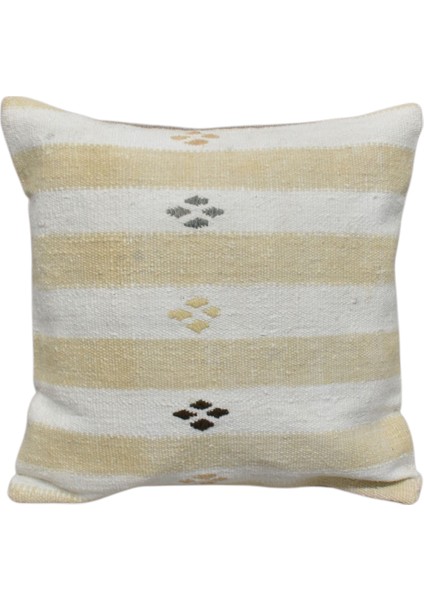 Yeni El Dokuma Dekoratif Kilim Kırlent Yastık Kılıfı 6490