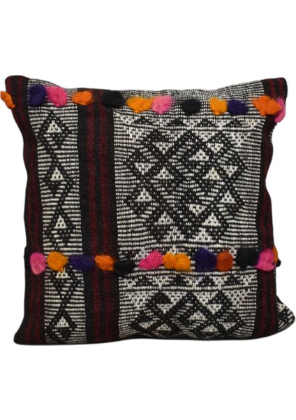 Yeni El Dokuma Dekoratif Kilim Kırlent Yastık Kılıfı 6511