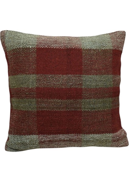 Yeni El Dokuma Dekoratif Kilim Kırlent Yastık Kılıfı 6521