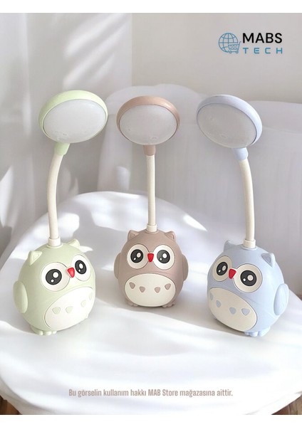 Sevimli Baykuş Tasarımlı USB Şarjlı LED Masa Lambası - Okula Dönüş Hediyesi, Dekoratif Gece Lambası modelleri
