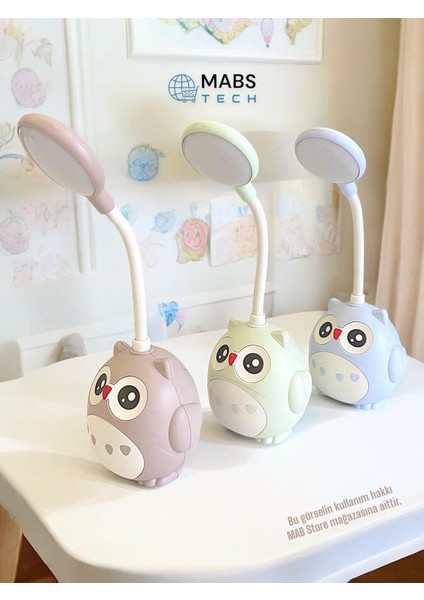 Sevimli Baykuş Tasarımlı USB Şarjlı LED Masa Lambası - Okula Dönüş Hediyesi, Dekoratif Gece Lambası fırsatları