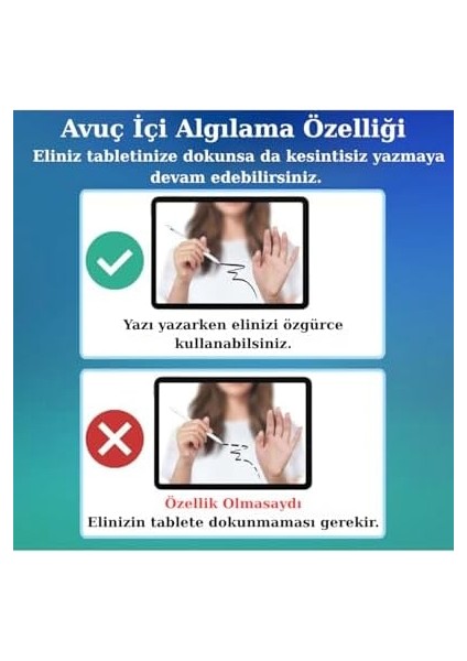 IPAD(2018-2025) Için Stylus Tablet Kalem 2018 Sonrası Tüm iPad Modellerinine Uyumlu Eğim Sensörlü Avuç Içi Reddi Aktif (Beyaz, Ipad Uyumlu Stylus) modelleri