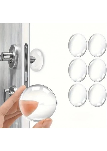 Şeffaf Silikon Mobilya Ve Kapı Durdurucu Darbe Pedi 6 Lı (4915)