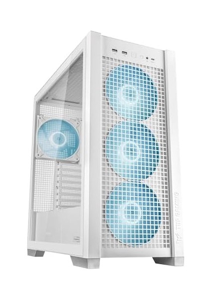 Tuf Gamıng GT302 Tg Argb Maksimum Soğutma Sök Tak Üst ve Yan Paneller Gizlenmiş Anakart Bağlantı Desteği 4 Adet 140 x 28 mm Fan E Atx (12"X10.9"), Atx, Micro-Atx, Mini-Itx - Beyaz Kasa modelleri