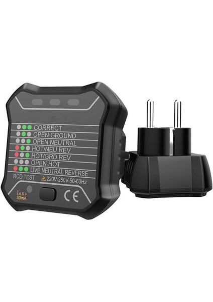 Soket Cihazı, Çıkış Kontrol Cihazı 250 V, Otomatik Nötr Canlı Topraklama Kablosu Devresi, Ab Fiş Kesici Bulucu, Topraklama Hattı Kontrol, Gerilim