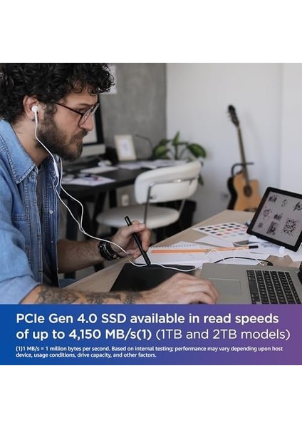 Digital Wd Blue SN580 Nvme SSD 250 GB (Pcıe Gen4 X4, 4.000 Mb/s'ye Kadar Okuma, M.2 2280, Ncache 4.0 Teknolojisi) Mavi modelleri