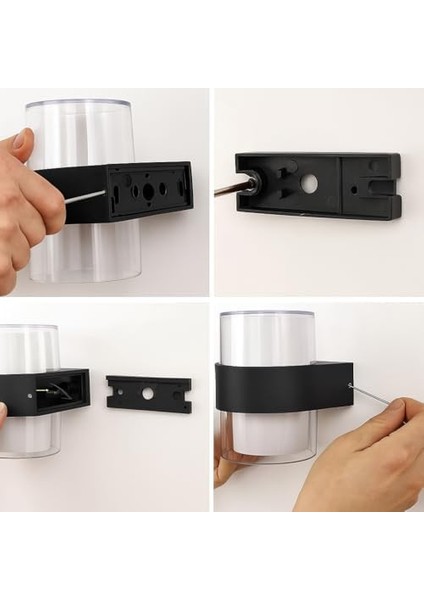 LED Duvar 12W IP54 – Günışığı 3200K, 1170 Lümen, Su Geçirmez Iç ve Dış Mekan Aydınlatma, Bahçe Balkon Teras Ev Koridor Için modelleri