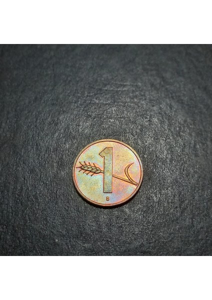 3996368F41B35128C8 1989 B 1 Helvetia Isviçre Frangı 1 Rappen Bronz Çil Para fiyatları