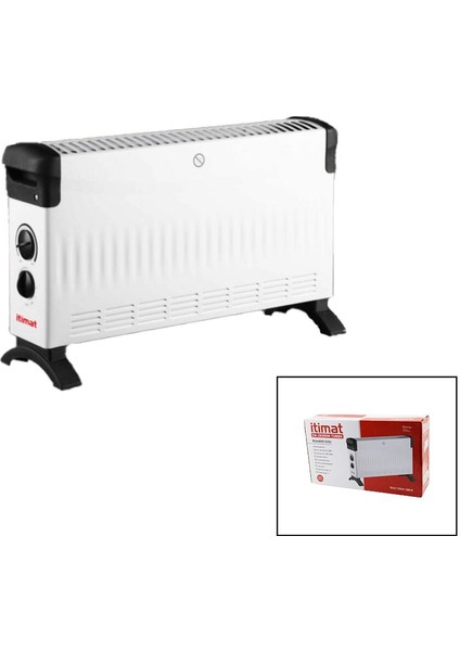 Itimat CH-2020UM Küçük Boy Konvektör Isıtıcı - Soba Elektrikli Turbo Isıtma 3-Kademe Isı Ayarlı TERMOSTAT=750-1250-2000W (5224)