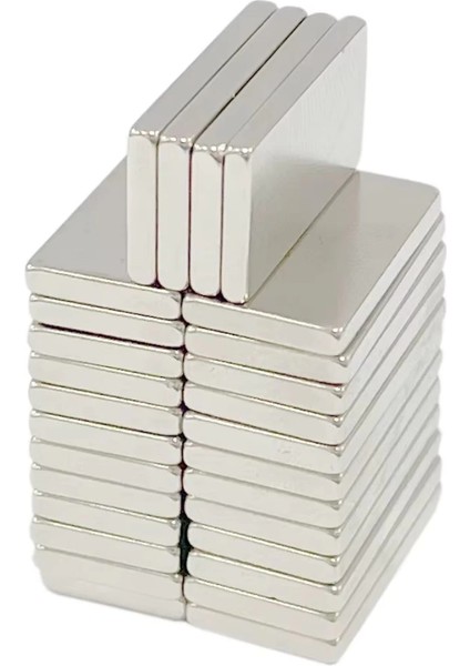 100 Adet 20X10X2 mm Neodyum Mıknatıs Köşeli Magnet N35 Nikel Kaplama Güçlü Kaliteli Dayanıklı fırsatları
