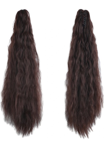 Tokalı Kabarık Dalgalı At Kuyruğu - Koyu Kahve fiyatları