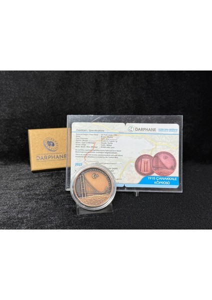 – 1915 Çanakkale Köprüsü Sertifikalı Bronz Hatıra Sikkesi