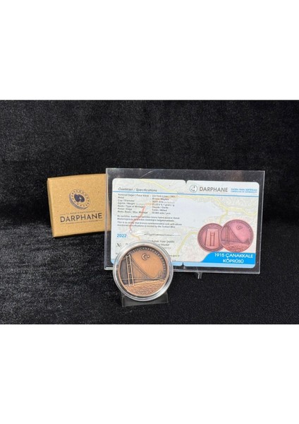 – 1915 Çanakkale Köprüsü Sertifikalı Bronz Hatıra Sikkesi fiyatları