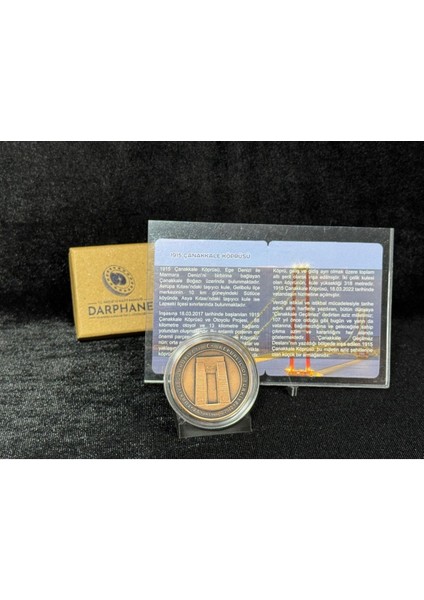 – 1915 Çanakkale Köprüsü Sertifikalı Bronz Hatıra Sikkesi modelleri