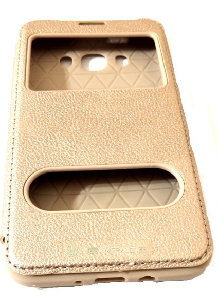 ESLIFETECH26AKSESUAR Samsung Galaxy J7 Duos Uyumlu Kapaklı Mıknatıslı Tam Koruma Kılıf-Krem Gold modelleri