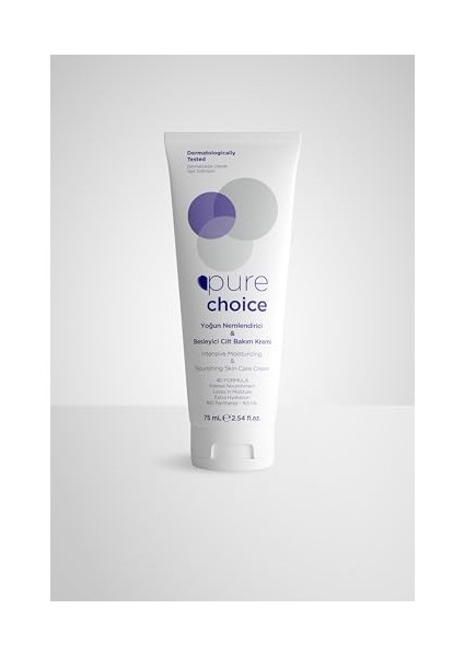 Pure Choice Yoğun Nemlendirici ve Besleyici Cilt Bakım Kremi 75 Mililitre