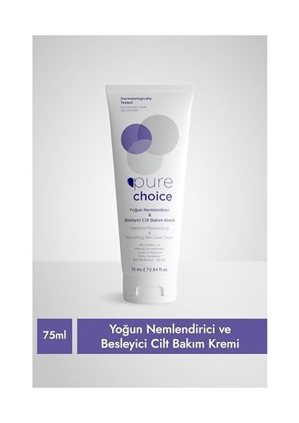 Pure Choice Yoğun Nemlendirici ve Besleyici Cilt Bakım Kremi 75 Mililitre fiyatları