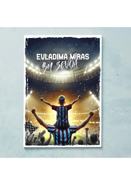 Mavi Taraftarlara Özel Kanvas Tablo 30X40 cm