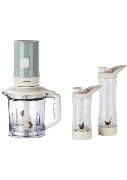 Gem Retro 700 W Kişisel & Doğrayıcı – 1,2 L Titanyum Bıçaklı Hazne, Bakır Ac Motor | Mint Yeşil