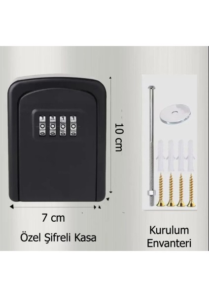 Şifreli Anahtar ve Eşya Saklama Güvenlik Kasası (4490) fırsatları
