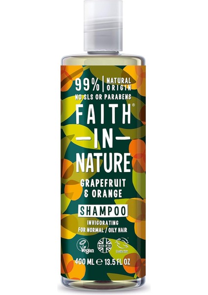Faıth In Nature %99 Doğal Tazeleyici Şampuan Normal & Yağlanmaya - Kepeğe Meyilli Saçlar Için (Greyfurt & Portakal, 400 Ml) fiyatları