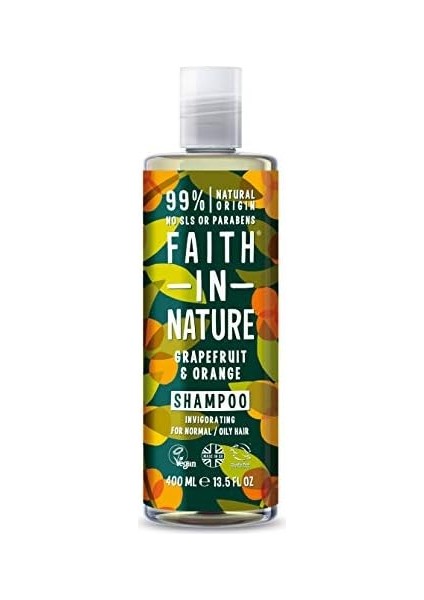 Faıth In Nature %99 Doğal Tazeleyici Şampuan Normal & Yağlanmaya - Kepeğe Meyilli Saçlar Için (Greyfurt & Portakal, 400 Ml) modelleri