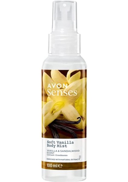 Avon Soft Vanilla Vanilya ve Sandal Ağacı Kokulu Vücut Spreyi 100 Ml.