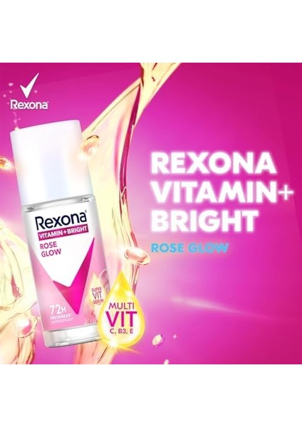 Rexona Vitamin Bright Kadın Roll On Deodorant Rose Glow 45 ml fiyatları