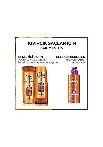 L'oréal Parıs Elseve Mucizevi Amla Yağı Bukle Belirginleştirici Saç Bakım Kremi 200 ml modelleri