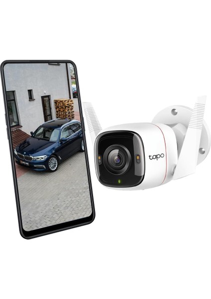 C320WS, 2k 4mp Dış Mekan Wi-Fi/ethernet Güvenlik Kamerası, Hareket Algılama, IP66 Su Geçirmez, 30M Starlight Gece Görüşü, Çift Yönlü Ses, Bulut/yerel Depolama, Sesli ve Işıklı Alarm