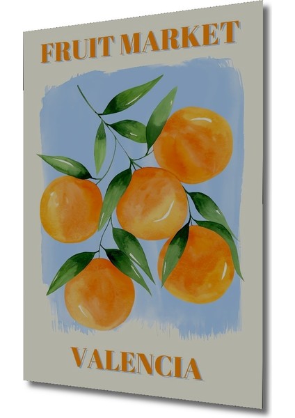 Valencia Portakal Bahçesi Ahşap Mdf Dekoratif Işyeri Duvar Tablo Dikdörtgen Işyeri Duvar Tablo fiyatları