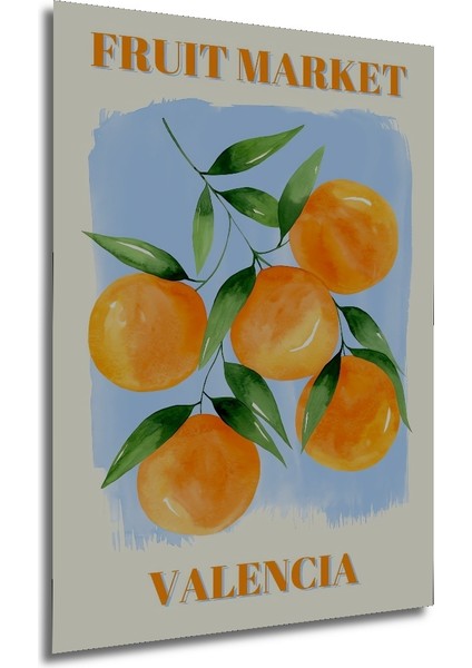 Valencia Portakal Bahçesi Ahşap Mdf Dekoratif Işyeri Duvar Tablo Dikdörtgen Işyeri Duvar Tablo modelleri