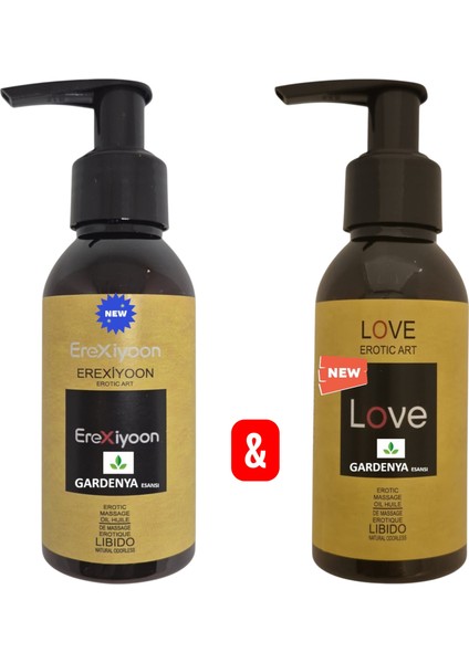 EREXİYOON-LOVE Libido Masaj Yaği - Masaj Yaği - Libido Masaj Gardenya Masaj Yağı 100 ml 2 Adet