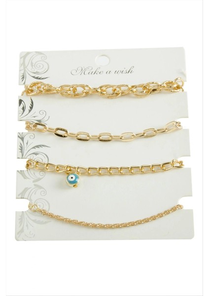 4 Adet Karışık Trend Zincir Bileklik fiyatları