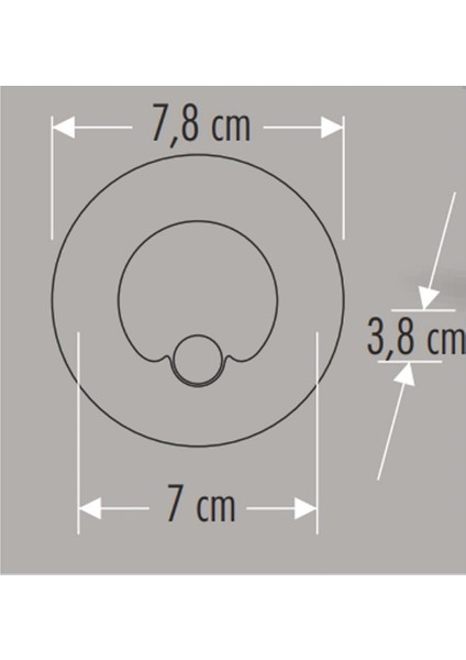 Eco Lounge Cata Ct 5174 1.5W Radar Sensörlü Koridor Aydınlatması 3200K Gün Işığı fiyatları
